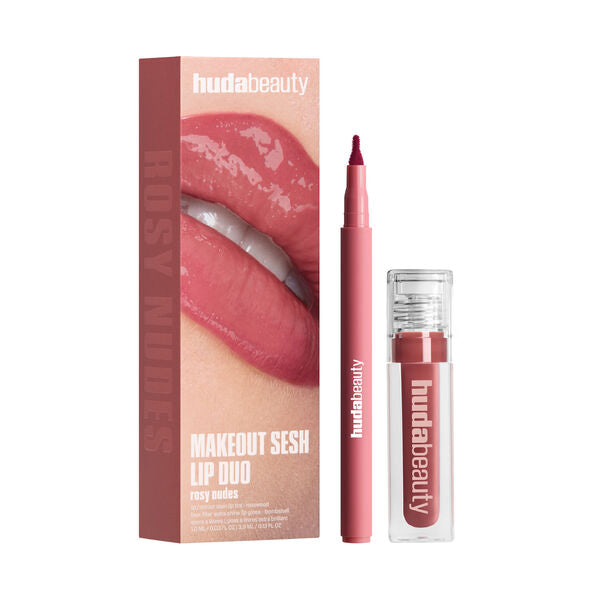 Huda Beauty Rosy Nude - Lip Kit