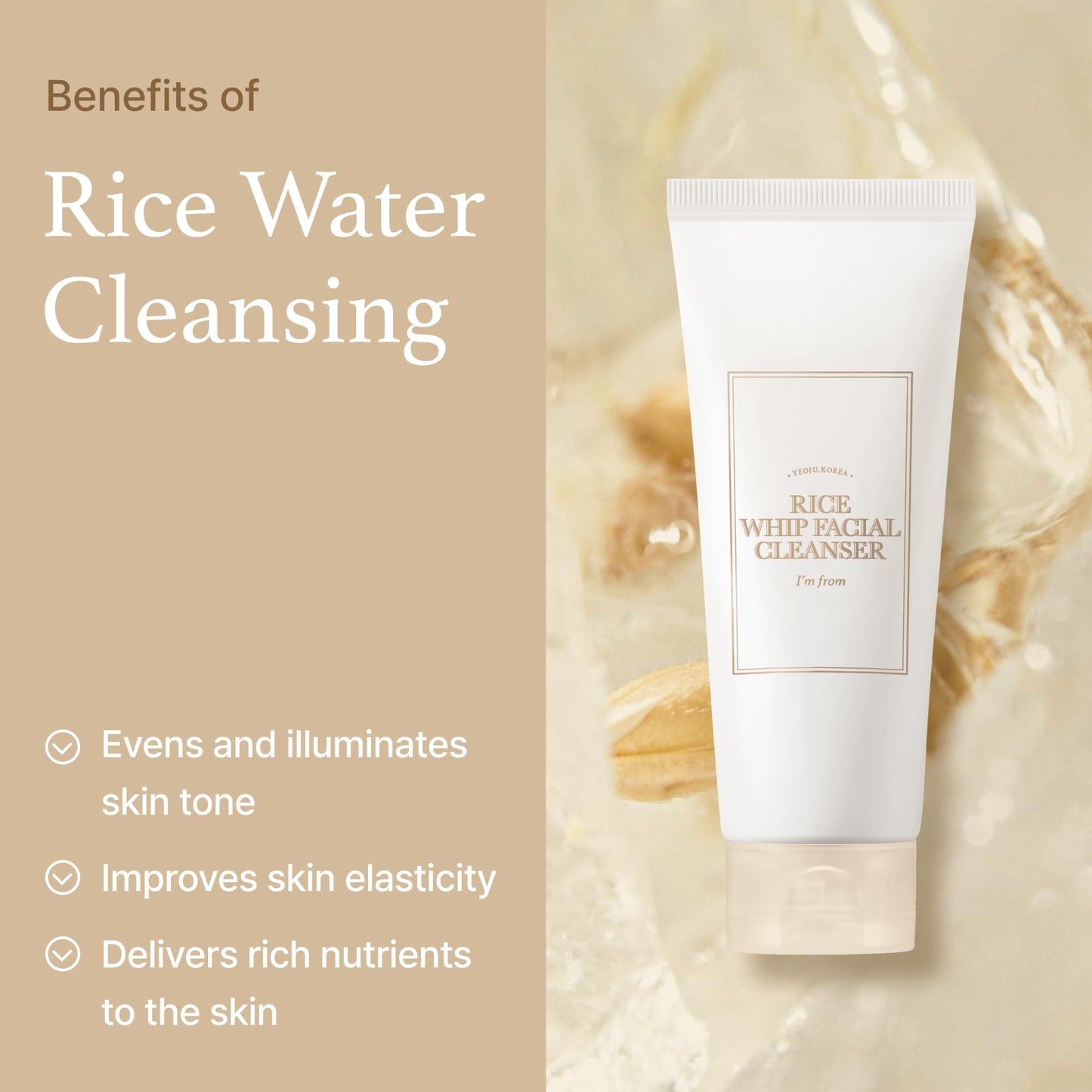 I’m From - Rice Whip Facial Cleanser