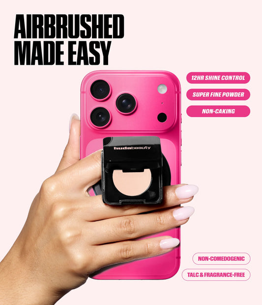 Huda beauty easy bake pressed powder phone grip