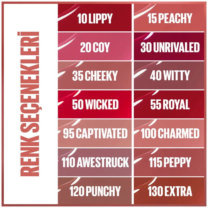 Maybelline Superstay Vinyl Ink Lipstick