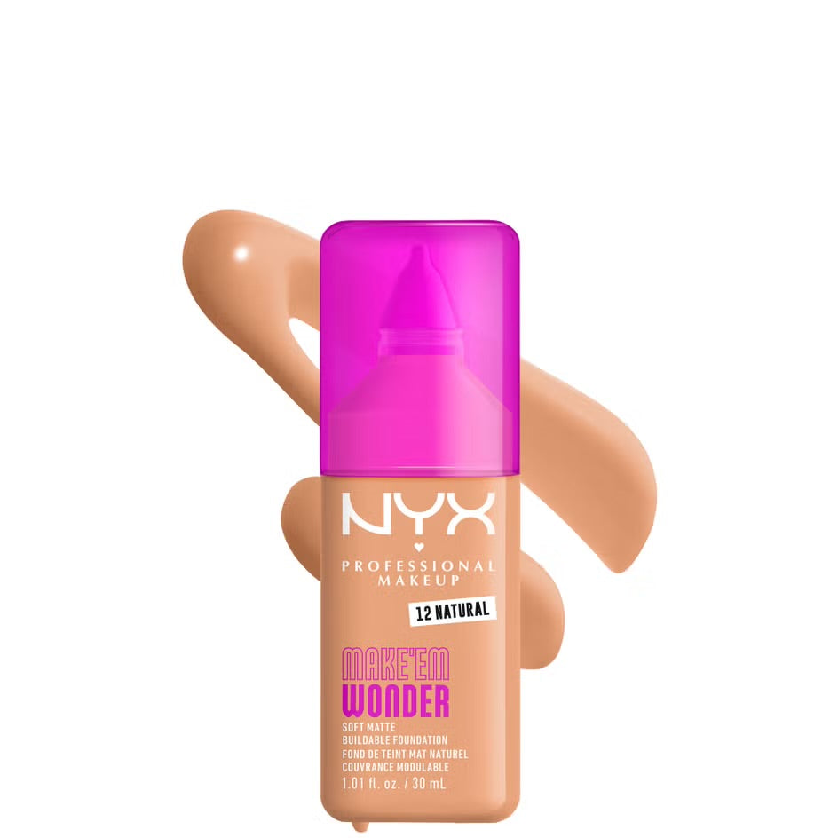 NYX Professional Makeup Make 'EM Wonder, 24H Soft Matte Foundation