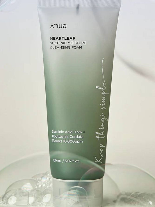 Anua - Heartleaf Succinic Moisture Cleansing Foam