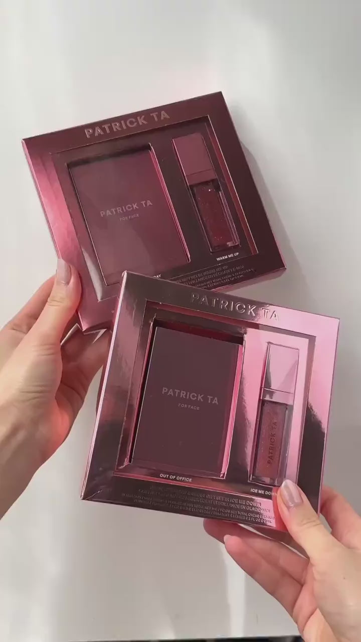 Patrick Ta ブラッシュ+リップグロスセット Patrick Ta Patrick's Glow & Gloss Gift Set – Dermalux